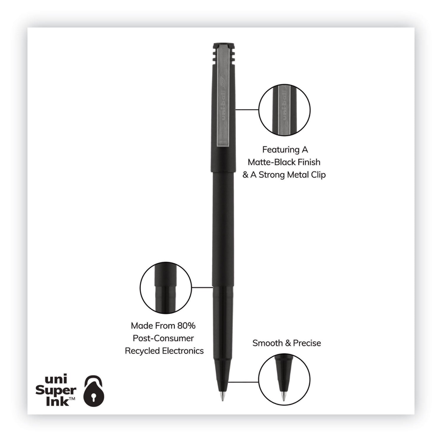 roller-ball-pen-stick-extra-fine-05-mm-black-ink-black-matte-barrel-dozen_ubc60151 - 7