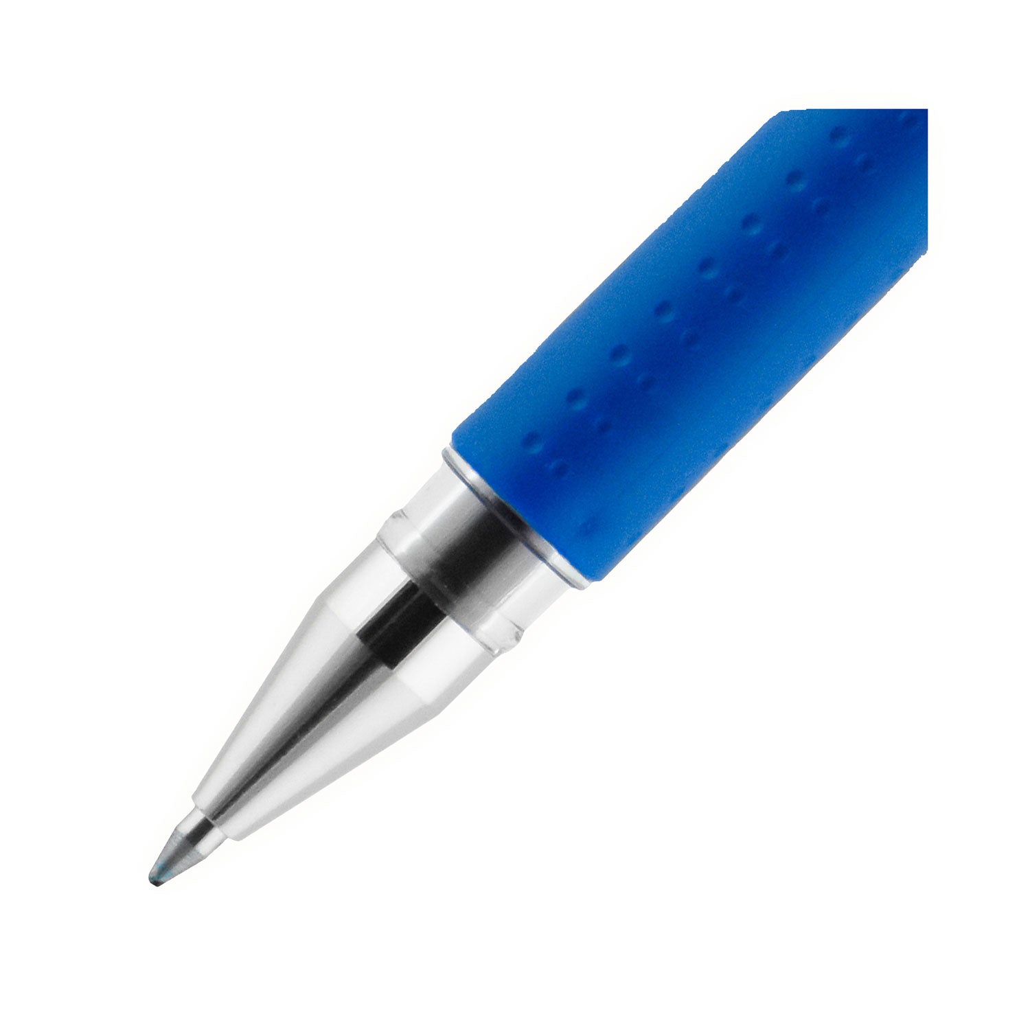 signo-grip-gel-pen-stick-medium-07-mm-blue-ink-clear-blue-silver-barrel-dozen_ubc65451 - 6