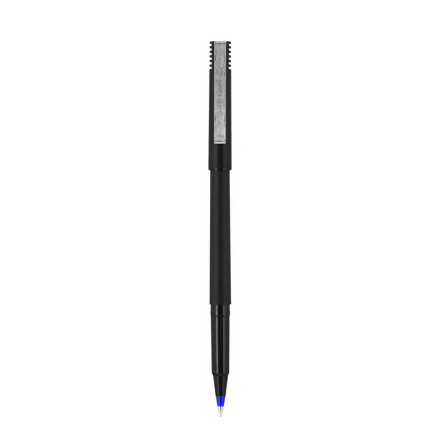 roller-ball-pen-stick-extra-fine-05-mm-blue-ink-black-blue-barrel-dozen_ubc60153 - 2