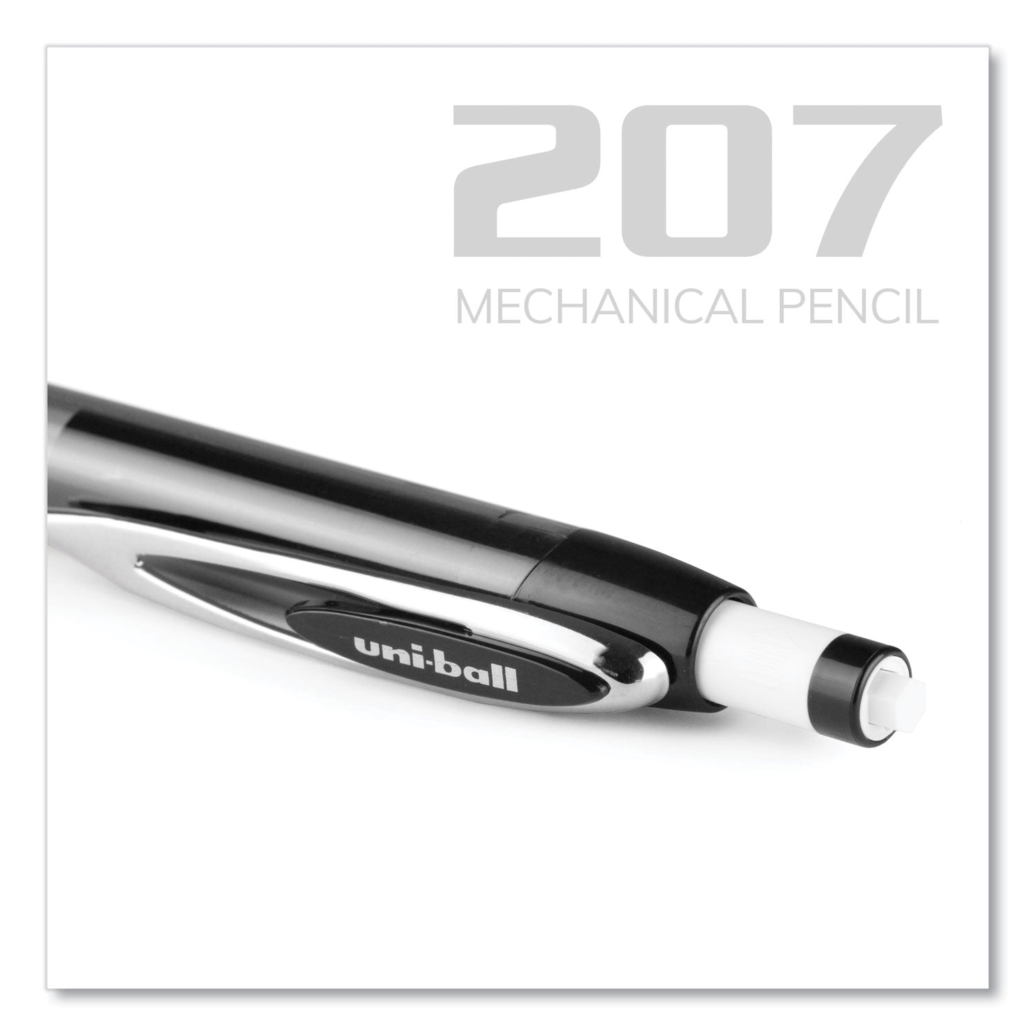 207-mechanical-pencils-with-tube-of-lead-erasers-07-mm-hb-#2-black-lead-assorted-barrel-colors-3-pencils-set_ubc70139 - 5