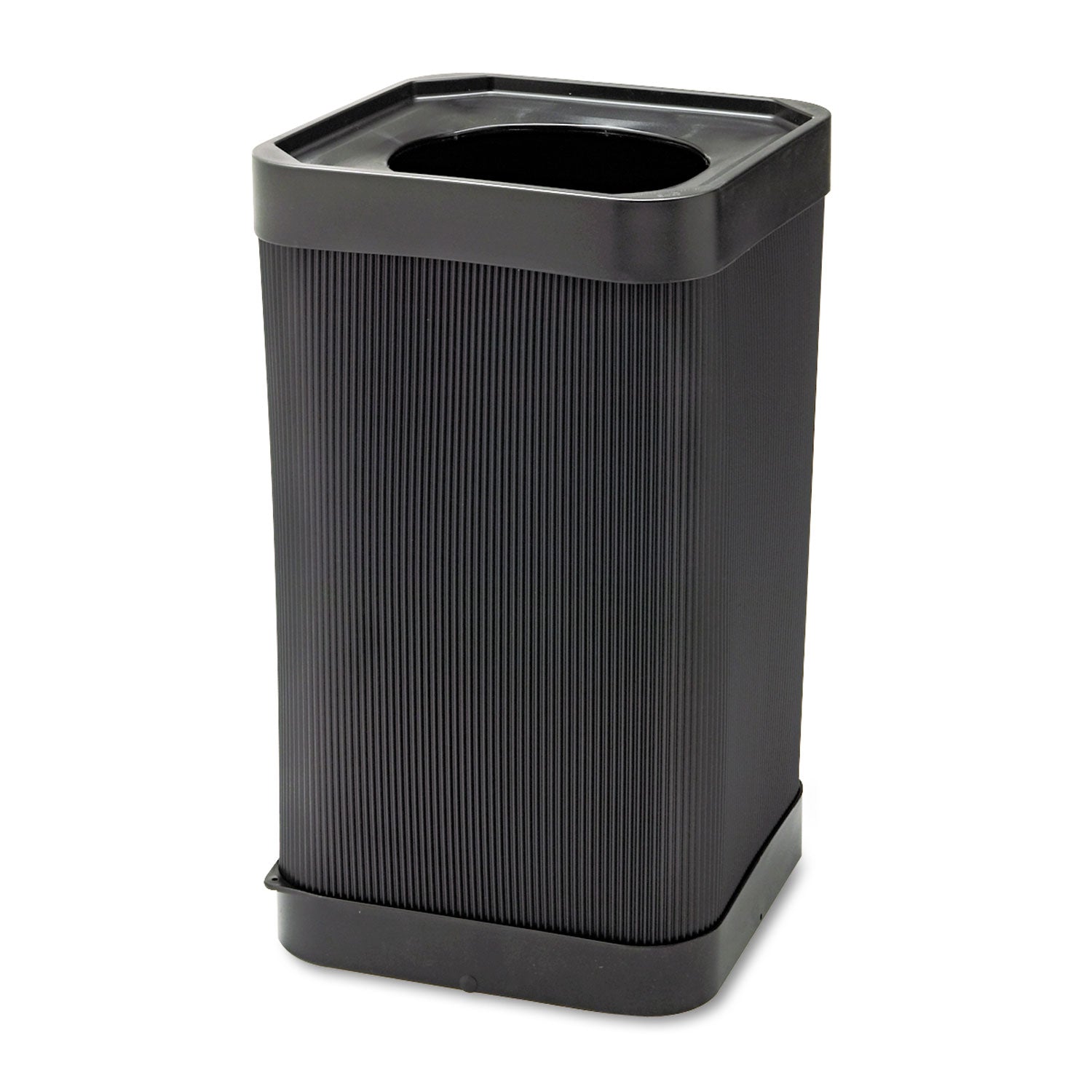 At-Your-Disposal Top-Open Receptacle, 38 gal, Polyethylene, Black - 