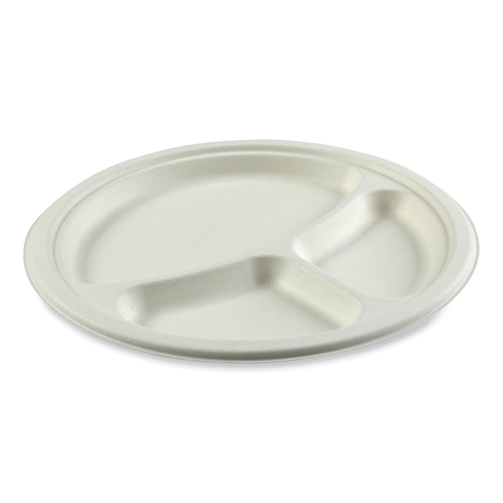 bagasse-pfas-free-dinnerware-3-compartment-plate-1024-dia-white-500-carton_rpppl11npfa - 3