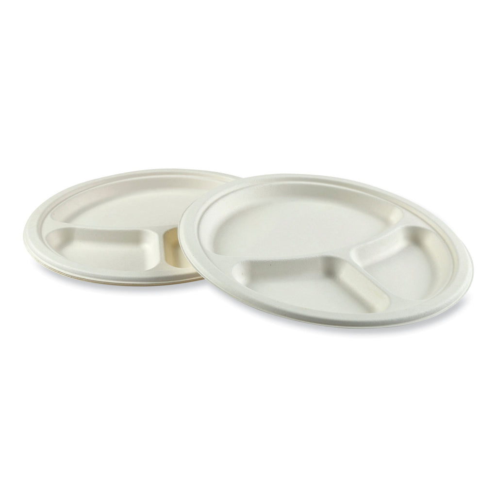 bagasse-pfas-free-dinnerware-3-compartment-plate-1024-dia-white-500-carton_rpppl11npfa - 4