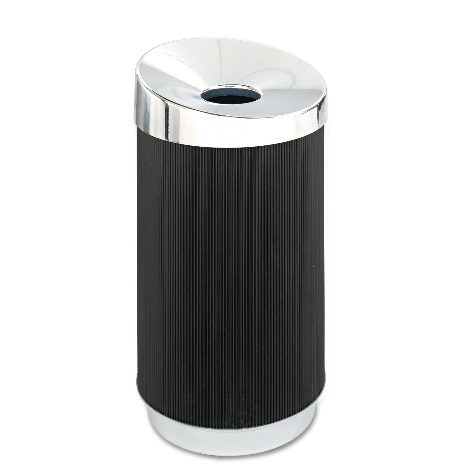 At-Your-Disposal Vertex Receptacle, 38 gal, Polyethylene, Black