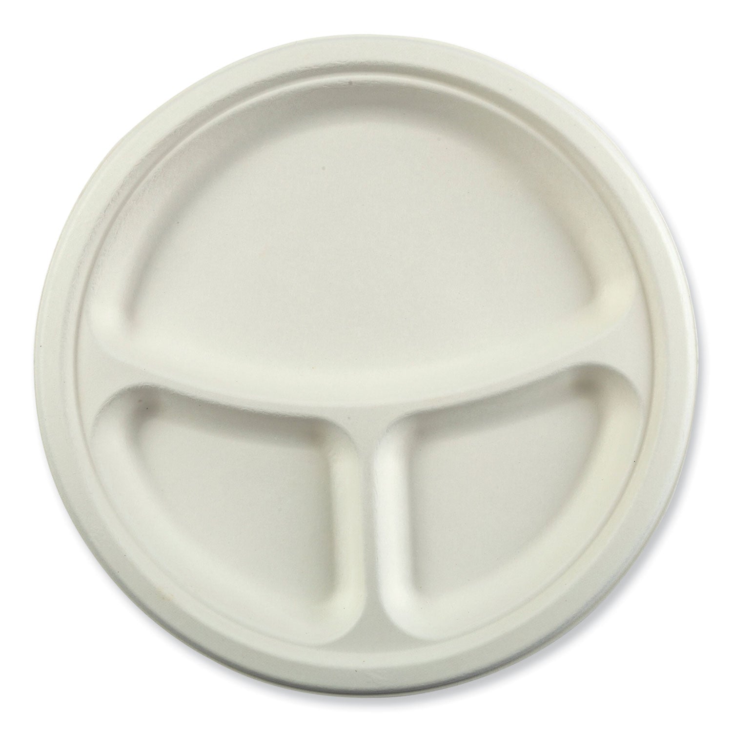 bagasse-pfas-free-dinnerware-3-compartment-plate-1024-dia-white-500-carton_rpppl11npfa - 1