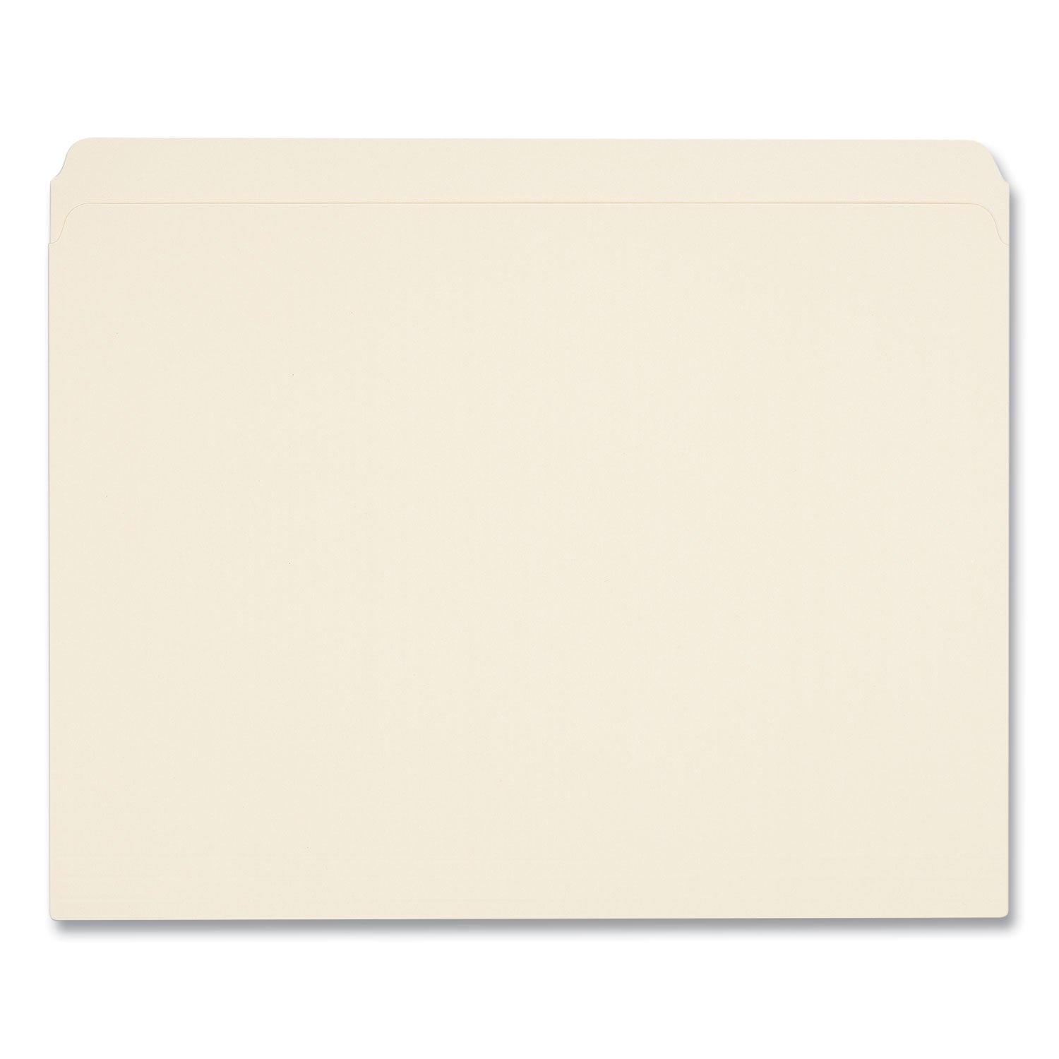 Top Tab File Folders, Straight Tabs, Letter Size, 0.75" Expansion, Manila, 100/Box - 