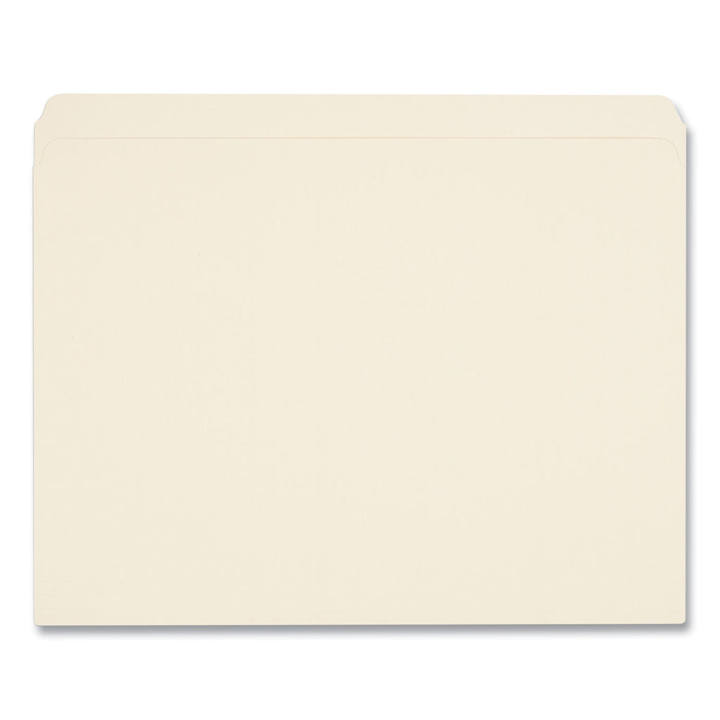 Top Tab File Folders, Straight Tabs, Letter Size, 0.75" Expansion, Manila, 100/Box