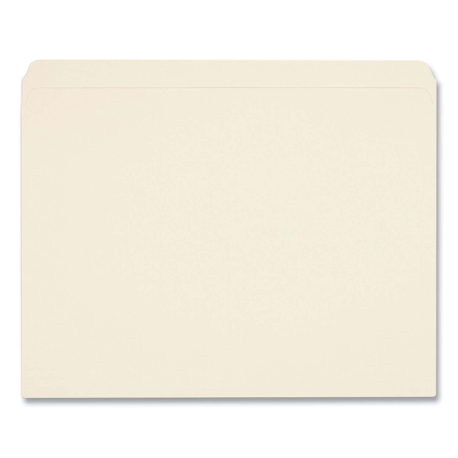 Top Tab File Folders, Straight Tabs, Letter Size, 0.75" Expansion, Manila, 100/Box