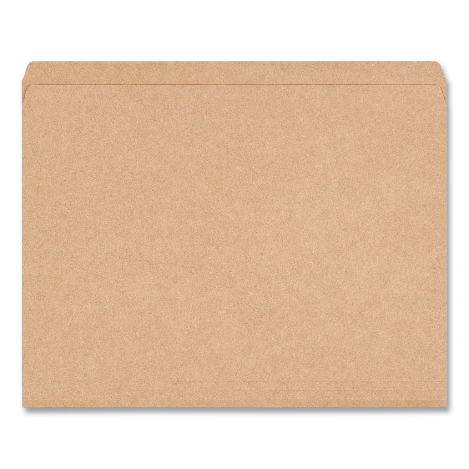 Reinforced Kraft Top Tab File Folders, Straight Tabs, Letter Size, 0.75" Expansion, Brown, 100/Box - 