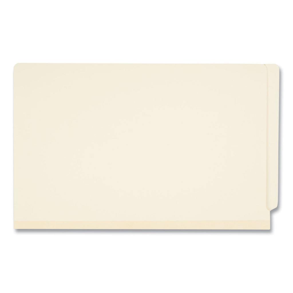 Six-Section Manila End Tab Classification Folders, 2" Expansion, 2 Dividers, 6 Fasteners, Legal Size, Manila Exterior, 10/Box - 