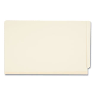 Six-Section Manila End Tab Classification Folders, 2" Expansion, 2 Dividers, 6 Fasteners, Legal Size, Manila Exterior, 10/Box - 