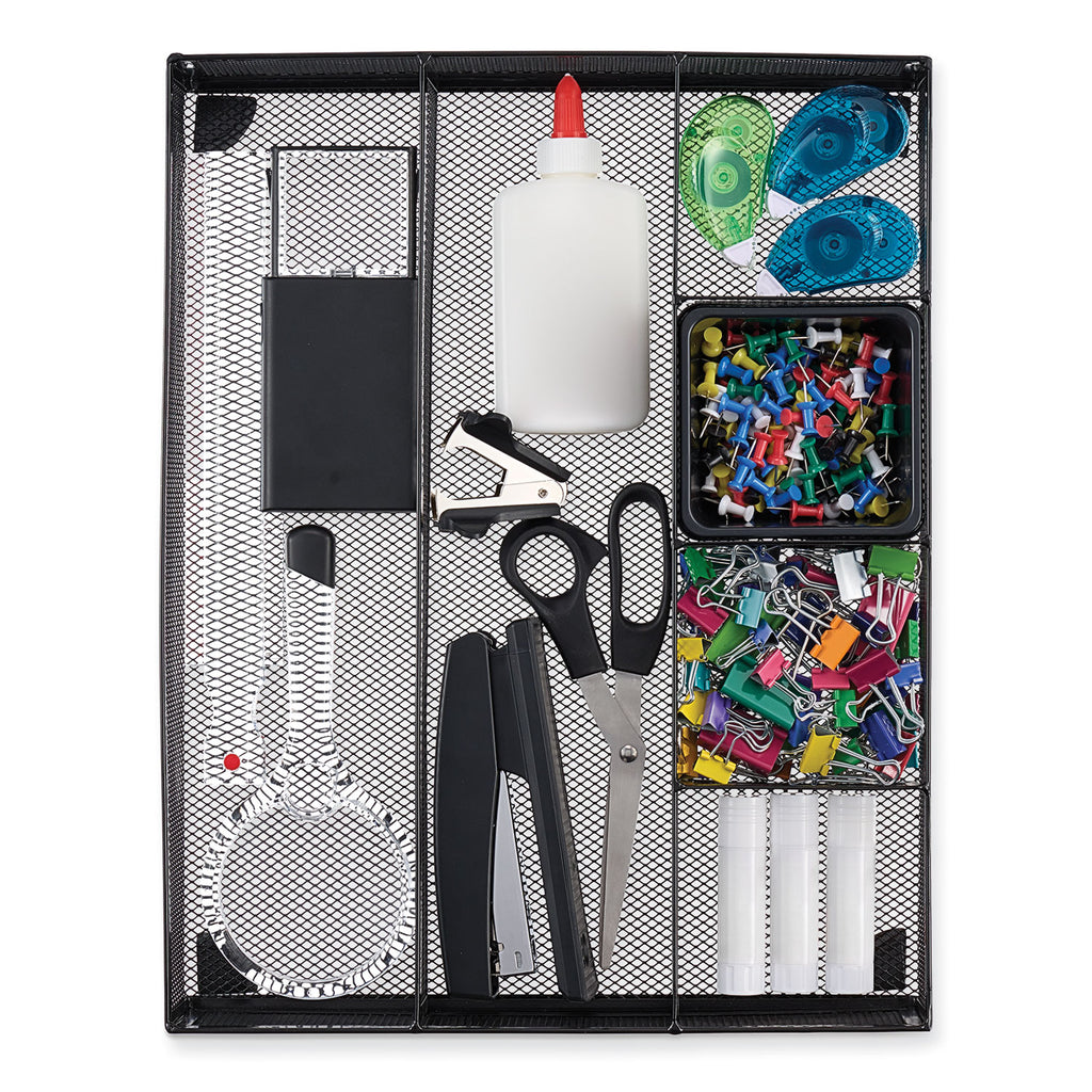 metal-mesh-drawer-organizer-six-compartments-15-x-1188-x-25-black_unv20021 - 2