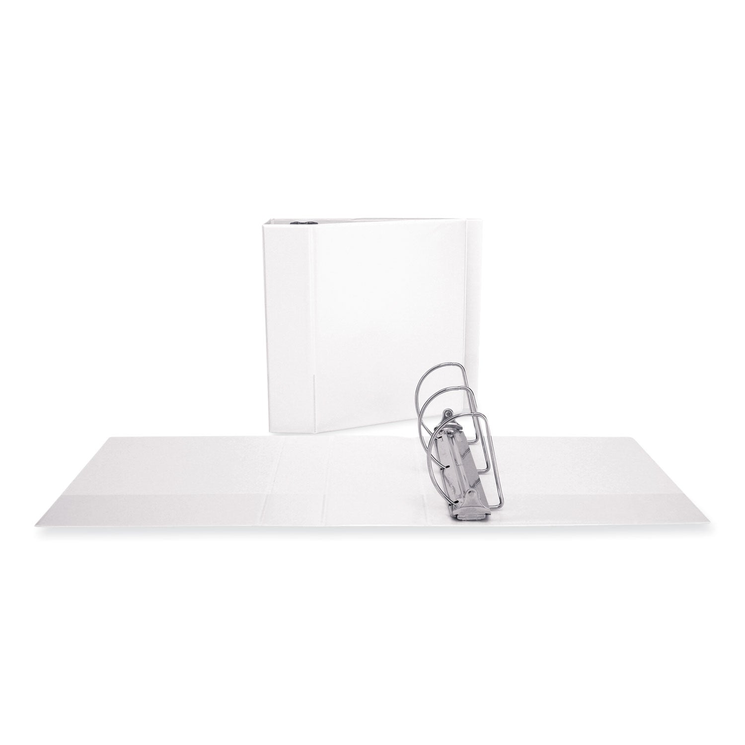 Slant D-Ring View Binder, 3 Rings, 4" Capacity, 11 x 8.5, White - 