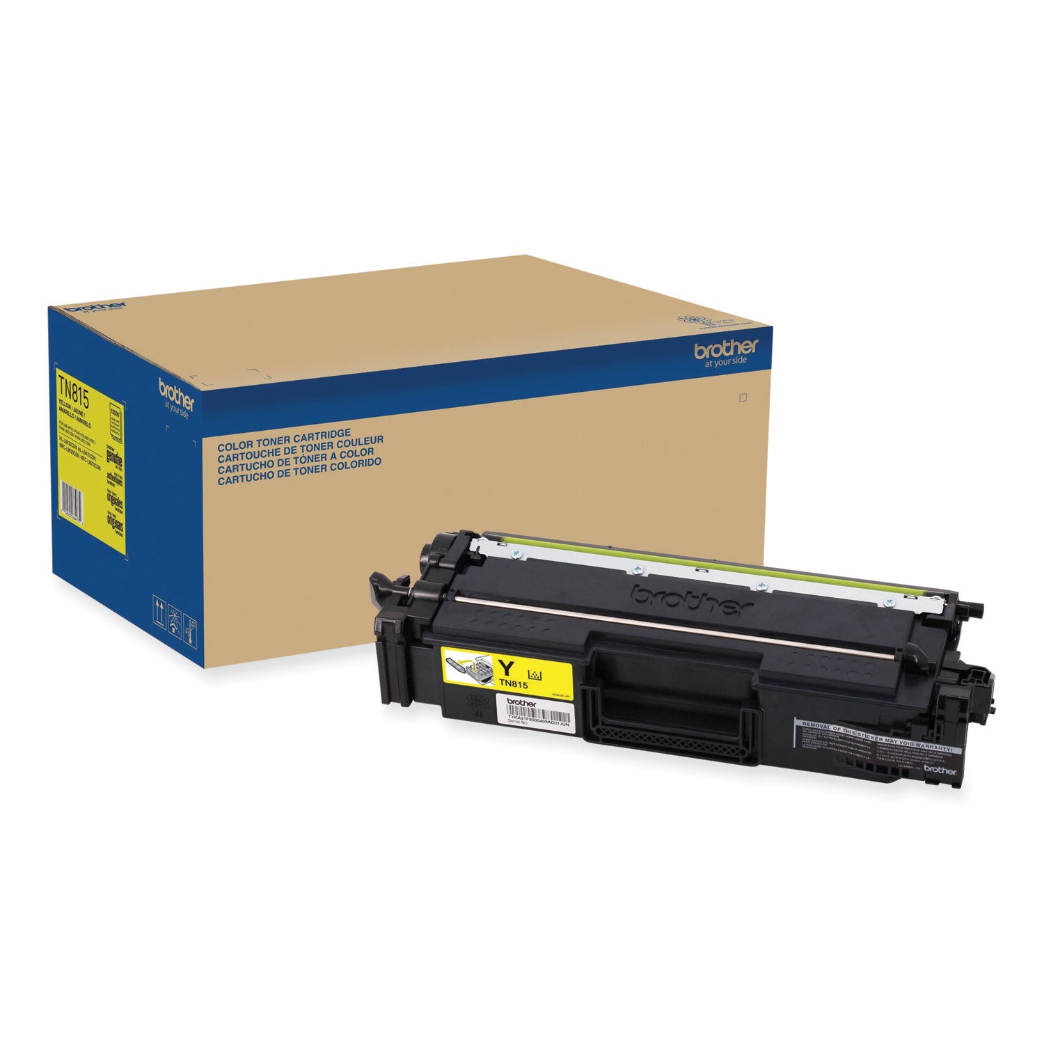 Brother TN815Y Original Super High (XXL Series) Yield Laser Toner Cartridge - Yellow - 1 Each - 12000 Pages