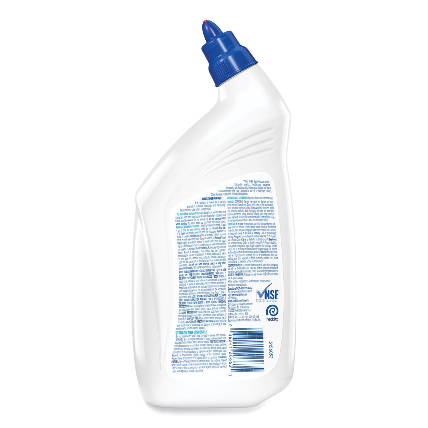 Disinfectant Toilet Bowl Cleaner, 32oz Bottle, 12/Carton - 