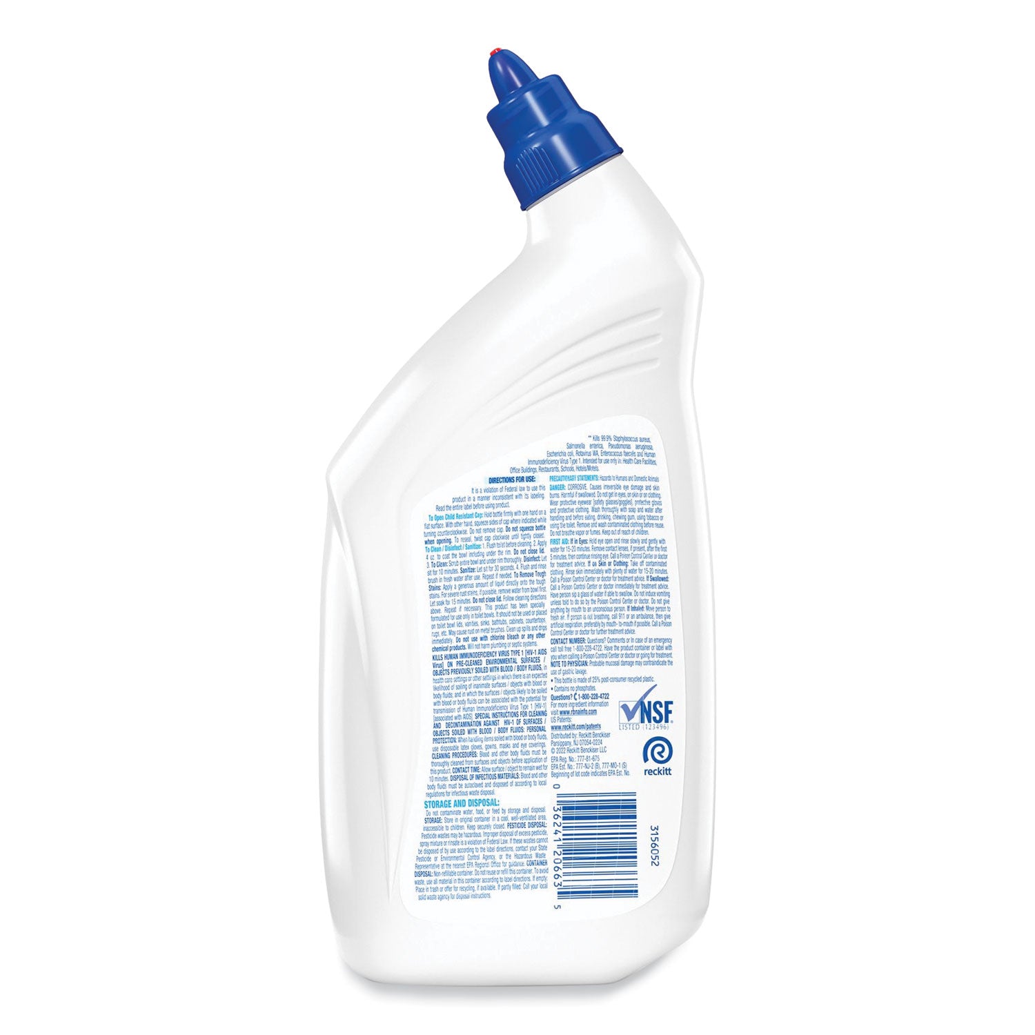 Disinfectant Toilet Bowl Cleaner, 32 oz Bottle - 
