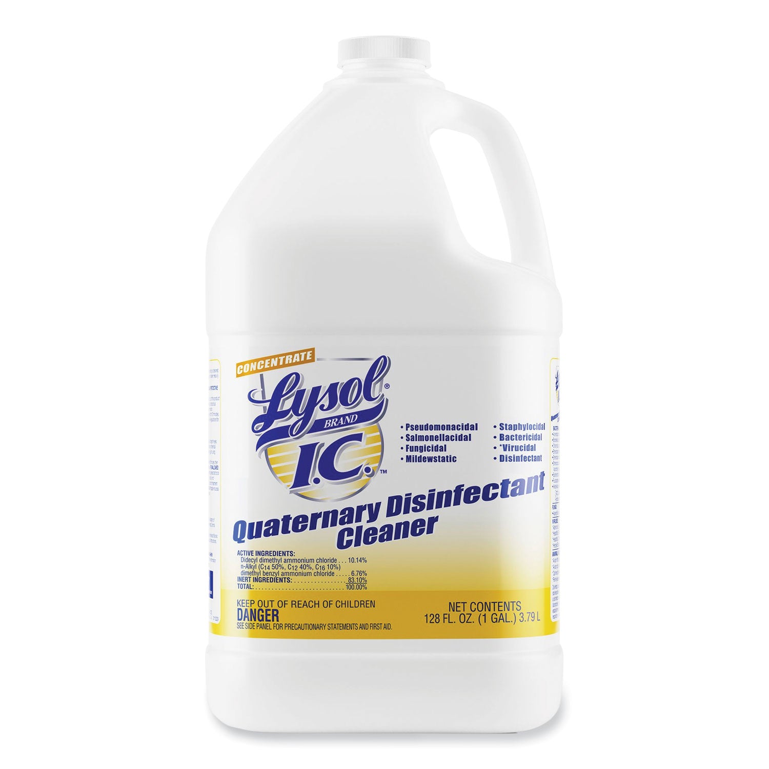 Quaternary Disinfectant Cleaner, 1gal Bottle, 4/Carton - 