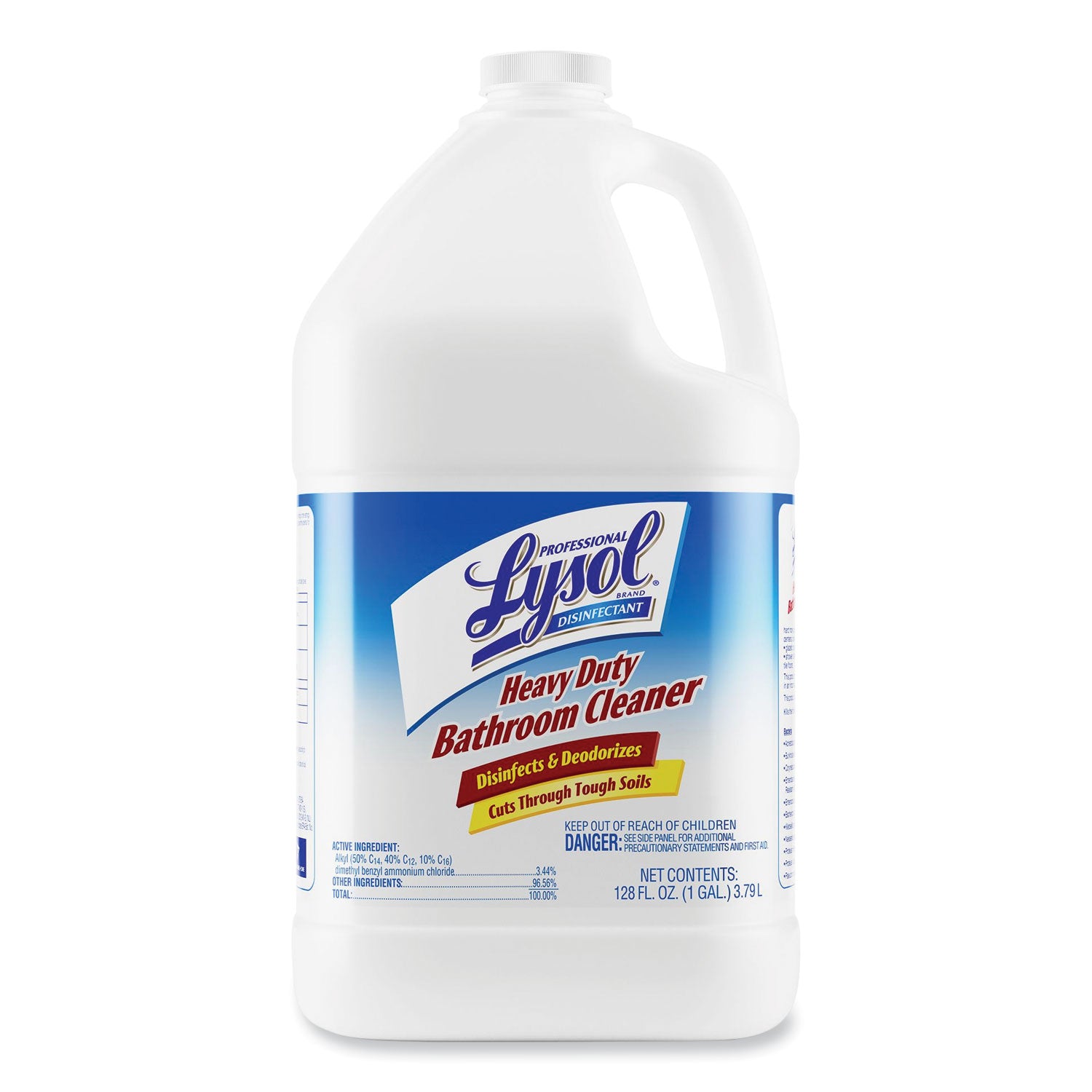 Disinfectant Heavy-Duty Bathroom Cleaner Concentrate, 1 gal Bottle, 4/Carton - 