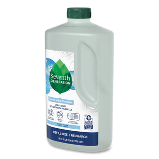 Natural Dishwashing Liquid, Free and Clear, 50 oz Bottle, 3/Carton