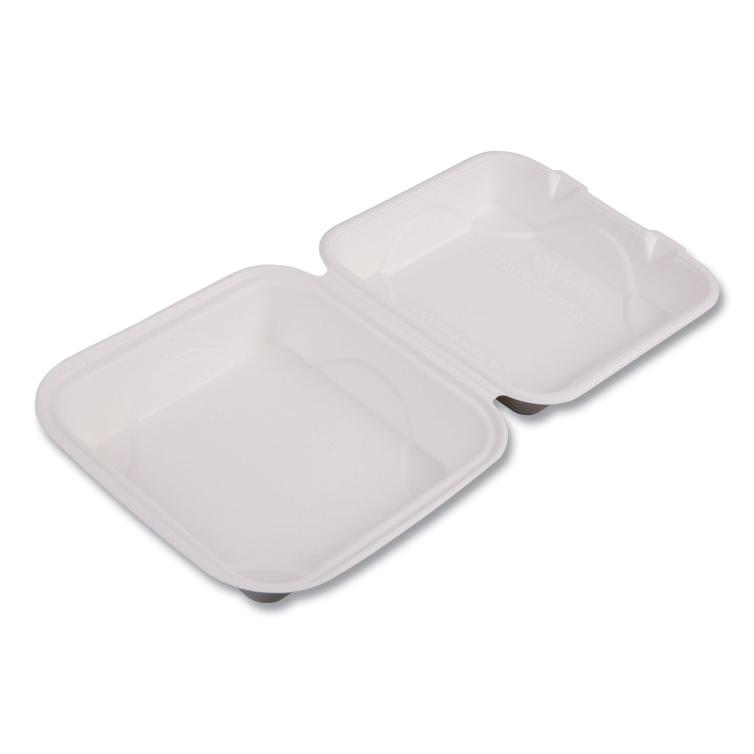 renewable-and-compostable-sugarcane-clamshells--8-x-8-x-3-50-packs-4-packs-carton_ecoephc81 - 1