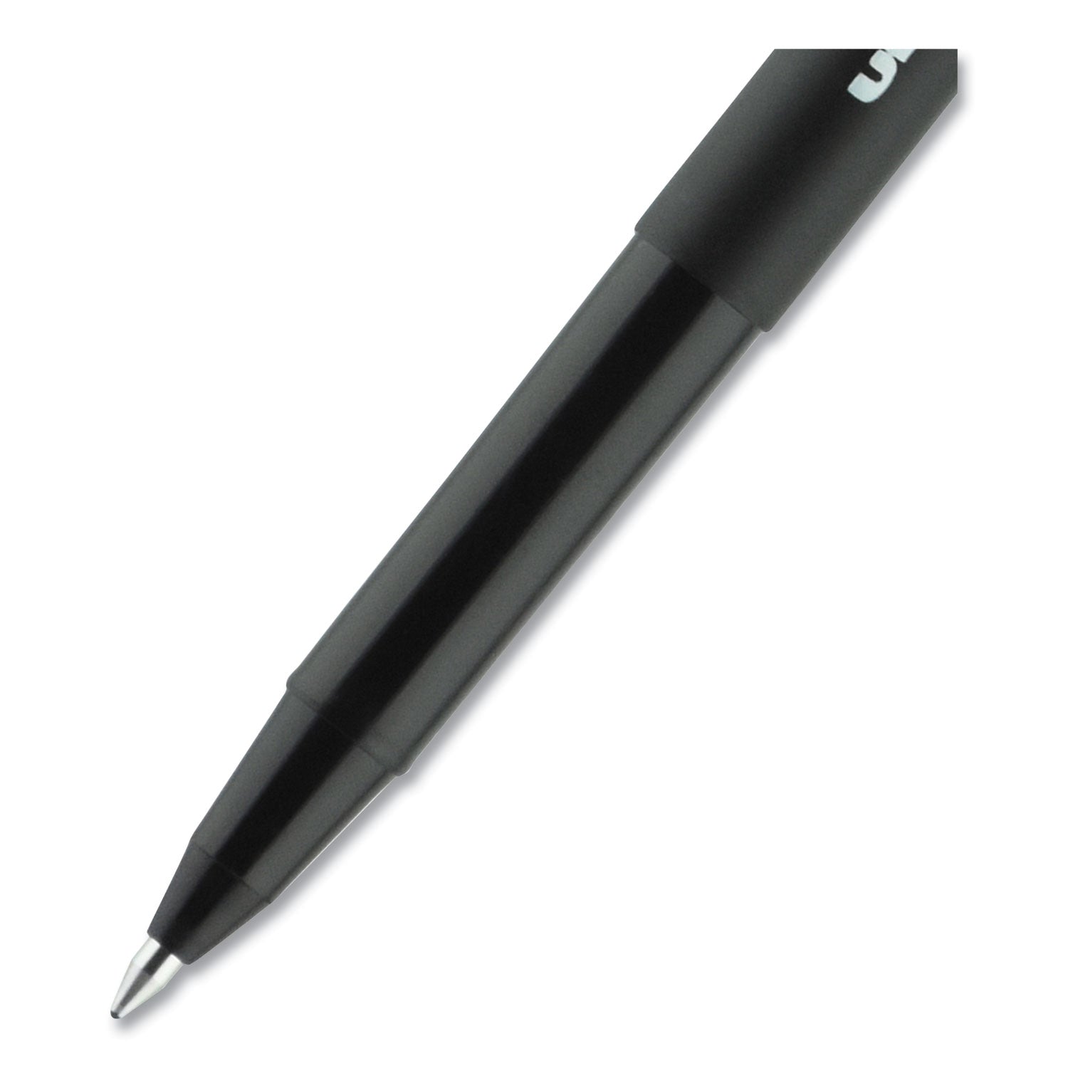 onyx-roller-ball-pen-stick-extra-fine-05-mm-black-ink-black-barrel-dozen_ubc60040 - 6