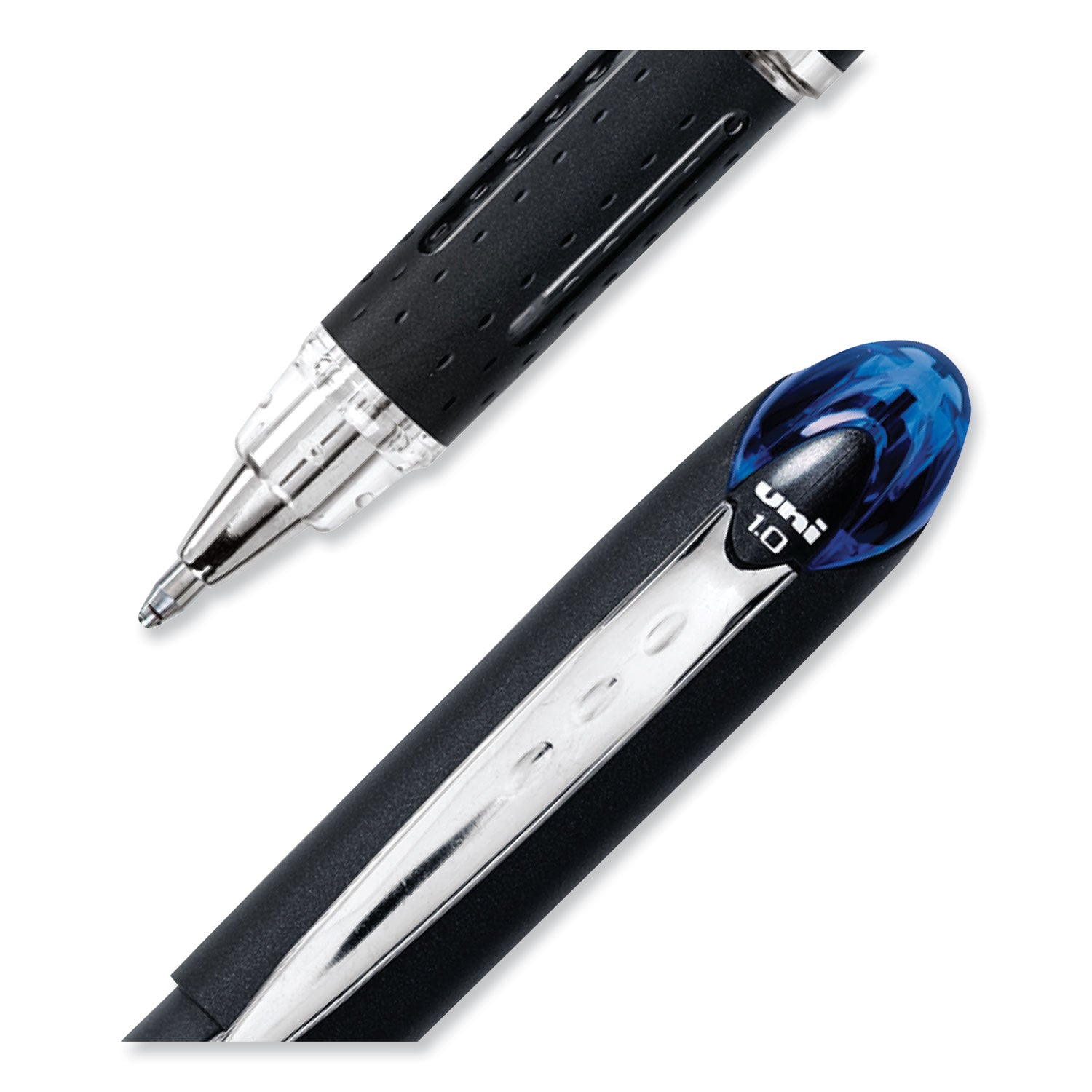 jetstream-stick-hybrid-gel-pen-bold-1-mm-blue-ink-black-silver-blue-barrel_ubc33922 - 4