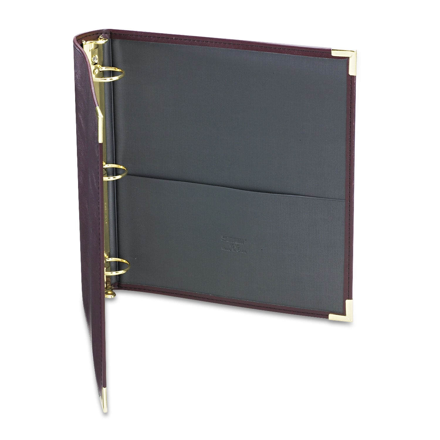 Classic Collection Ring Binder, 3 Rings, 1.5" Capacity, 11 x 8.5, Burgundy - 