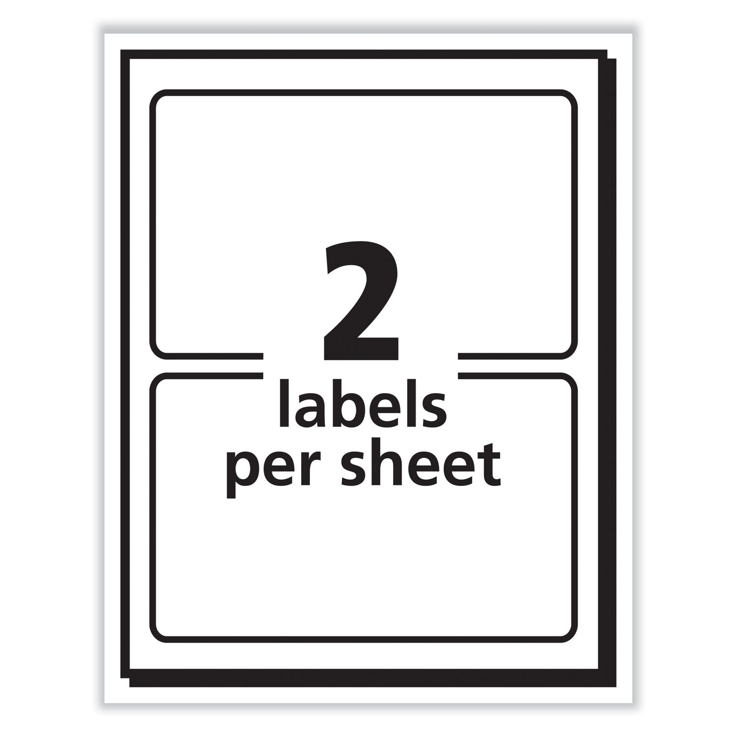Printable Self-Adhesive Name Badges, 2 1/3 x 3 3/8, Red "Hello", 100/Pack