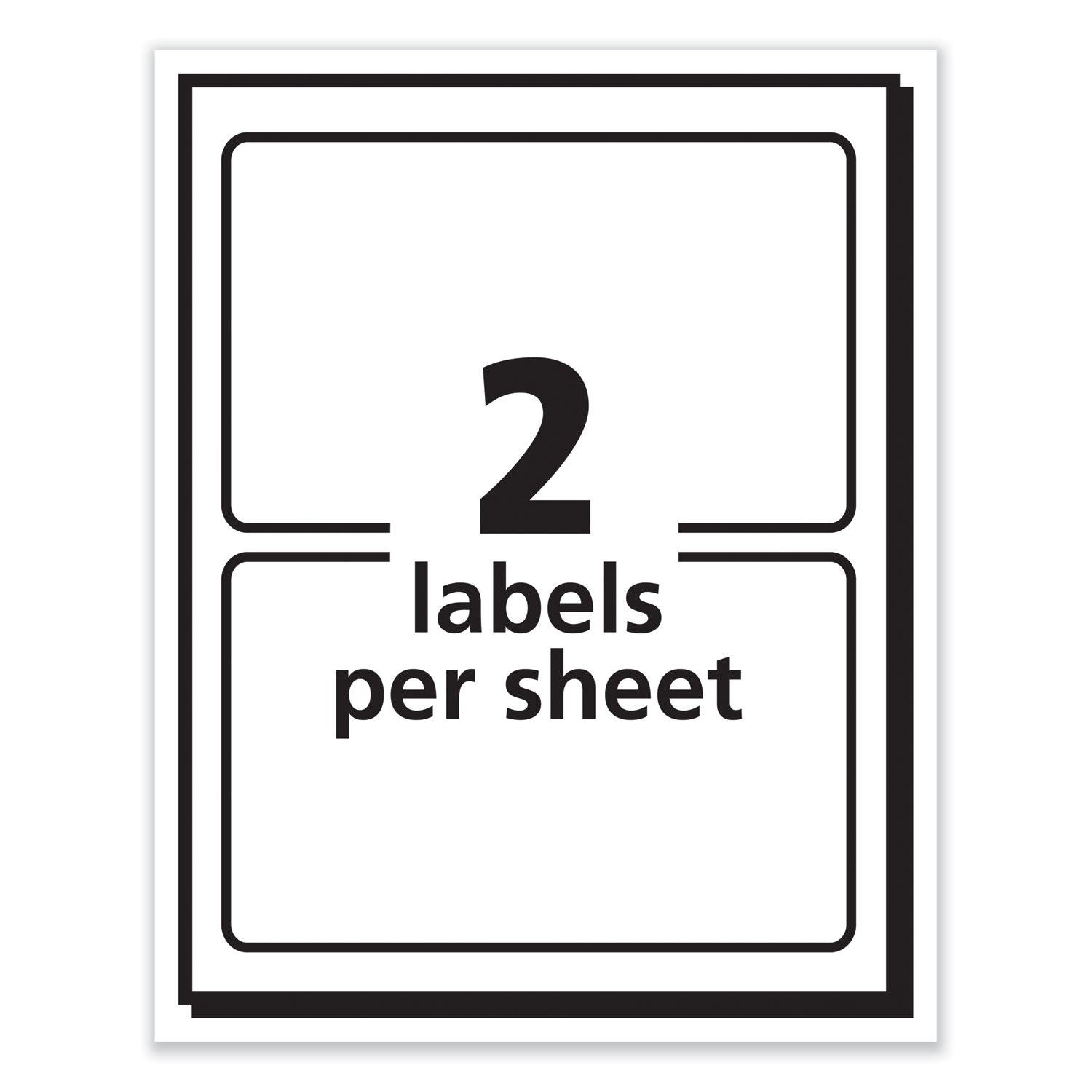 Printable Adhesive Name Badges, 3.38 x 2.33, Red Border, 100/Pack - 