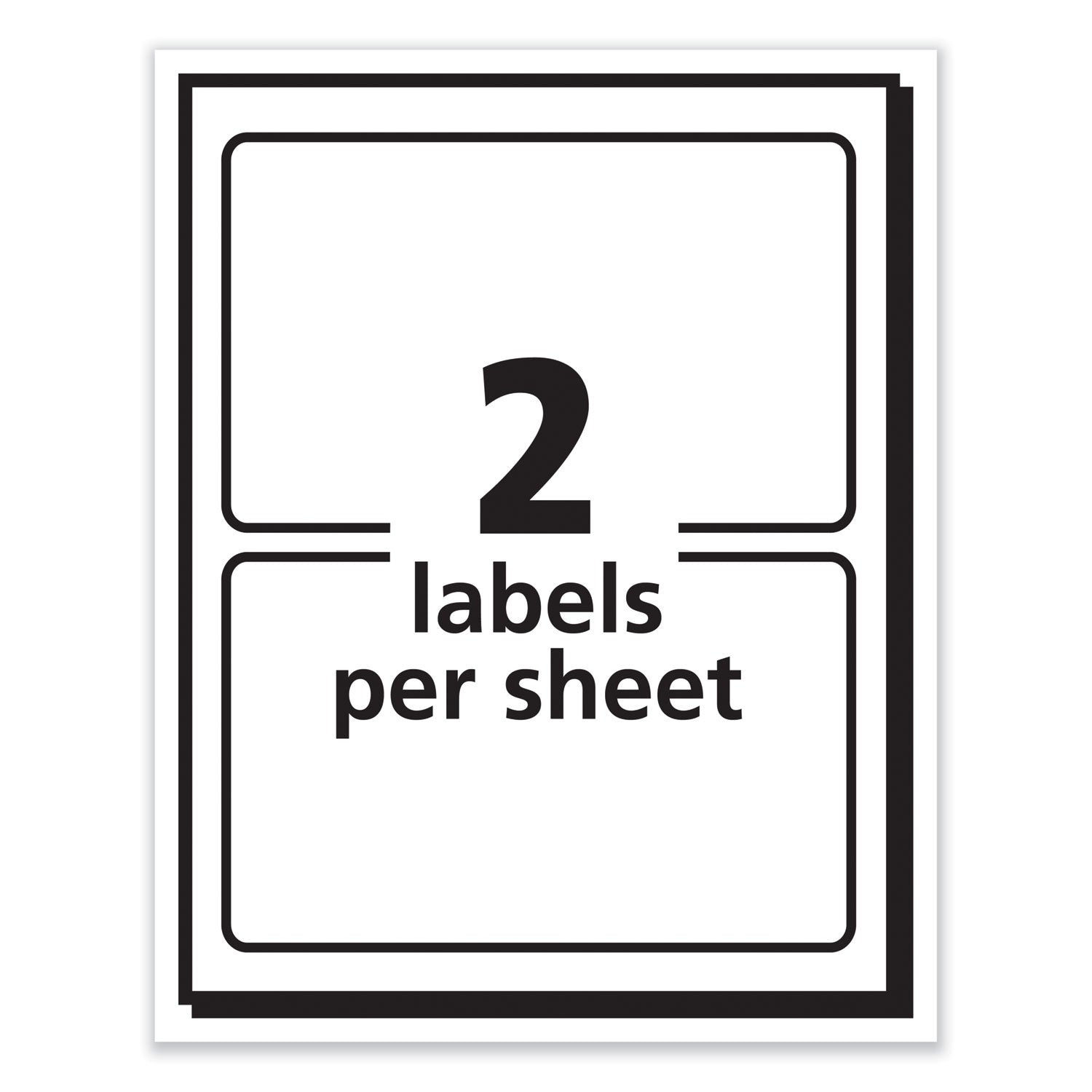 Printable Adhesive Name Badges, 3.38 x 2.33, Red Border, 100/Pack
