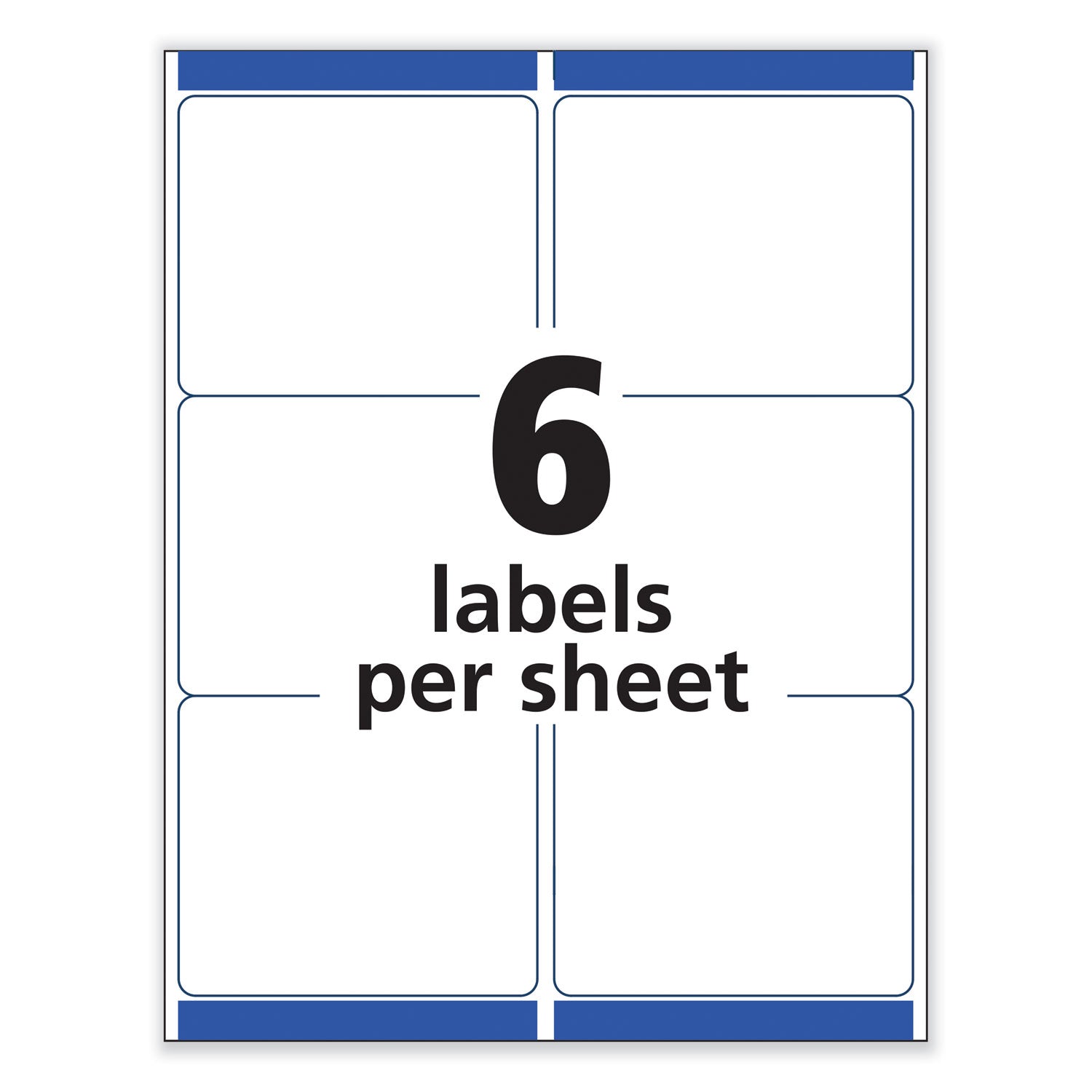 Removable Multi-Use Labels, Inkjet/Laser Printers, 3.33 x 4, White, 6/Sheet, 25 Sheets/Pack