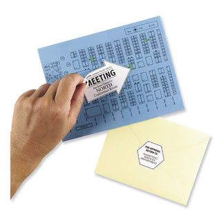 Removable Multi-Use Labels, Inkjet/Laser Printers, 8.5 x 11, White, 25/Pack