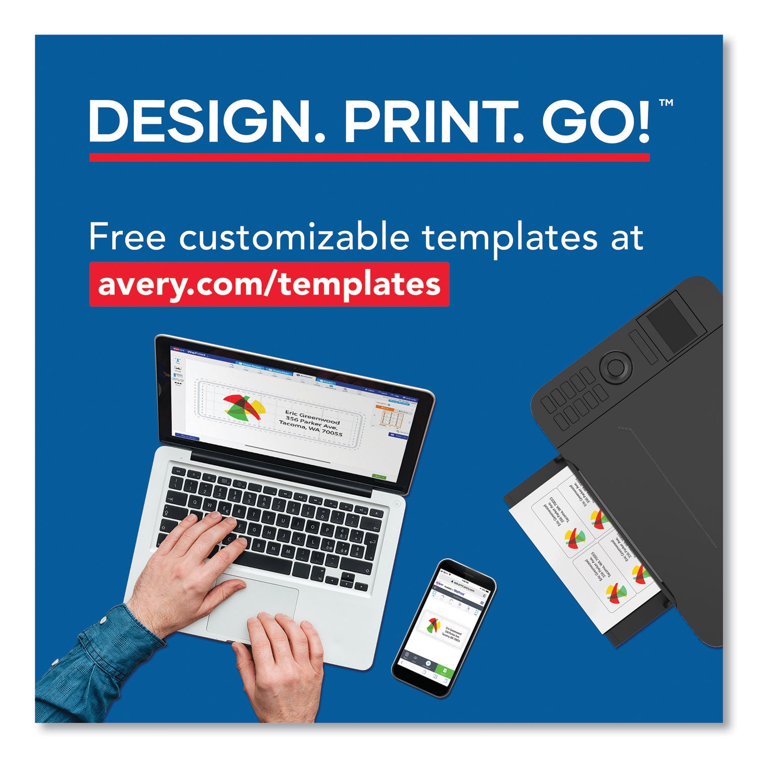 Printable Microperforated Business Cards w/Sure Feed Technology, Inkjet, 2 x 3.5, White, 1,000 Cards, 10/Sheet, 100 Sheets/Bx