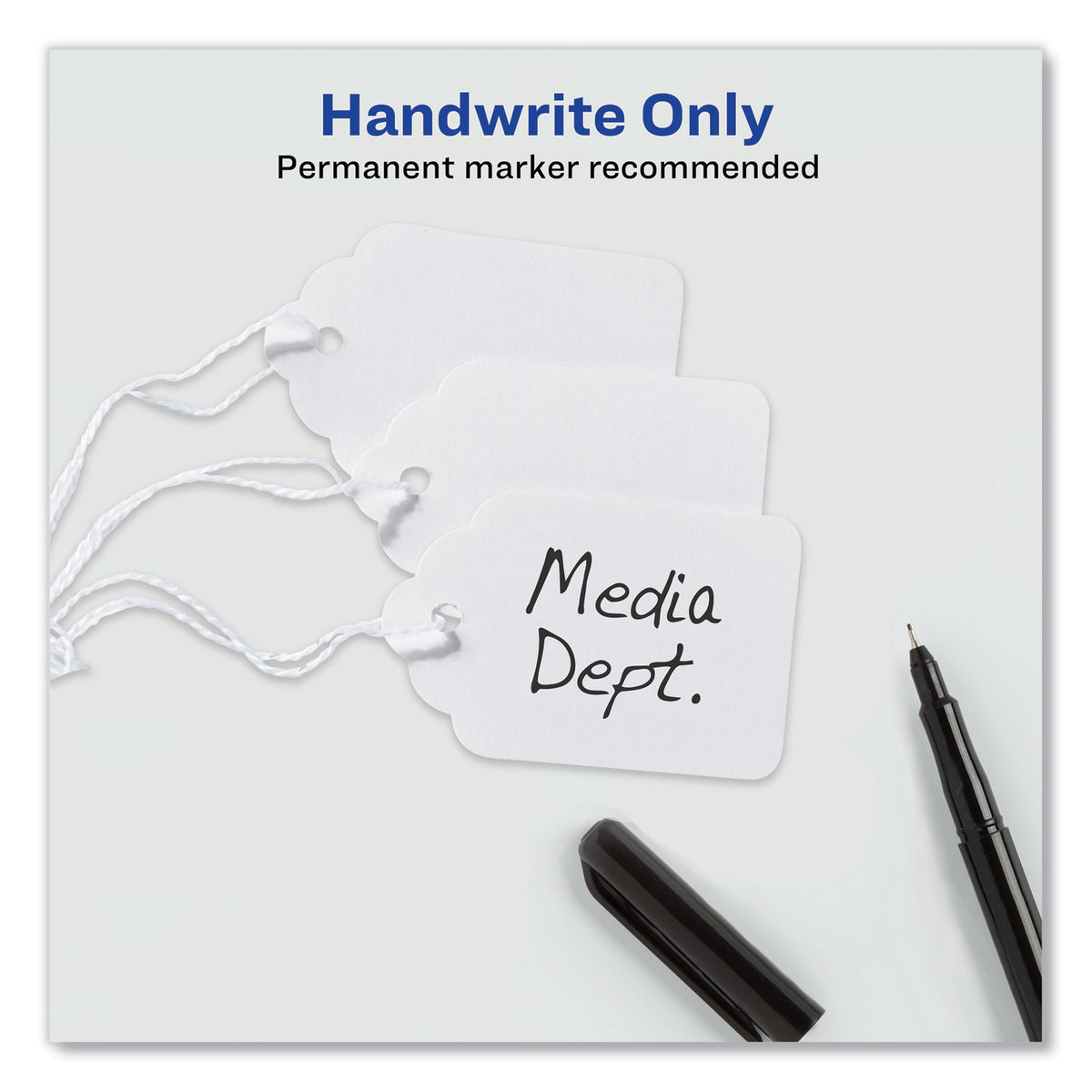 Medium-Weight White Marking Tags, 2.75 x 1.69, 1,000/Box
