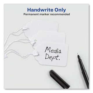 Medium-Weight White Marking Tags, 2.75 x 1.69, 1,000/Box