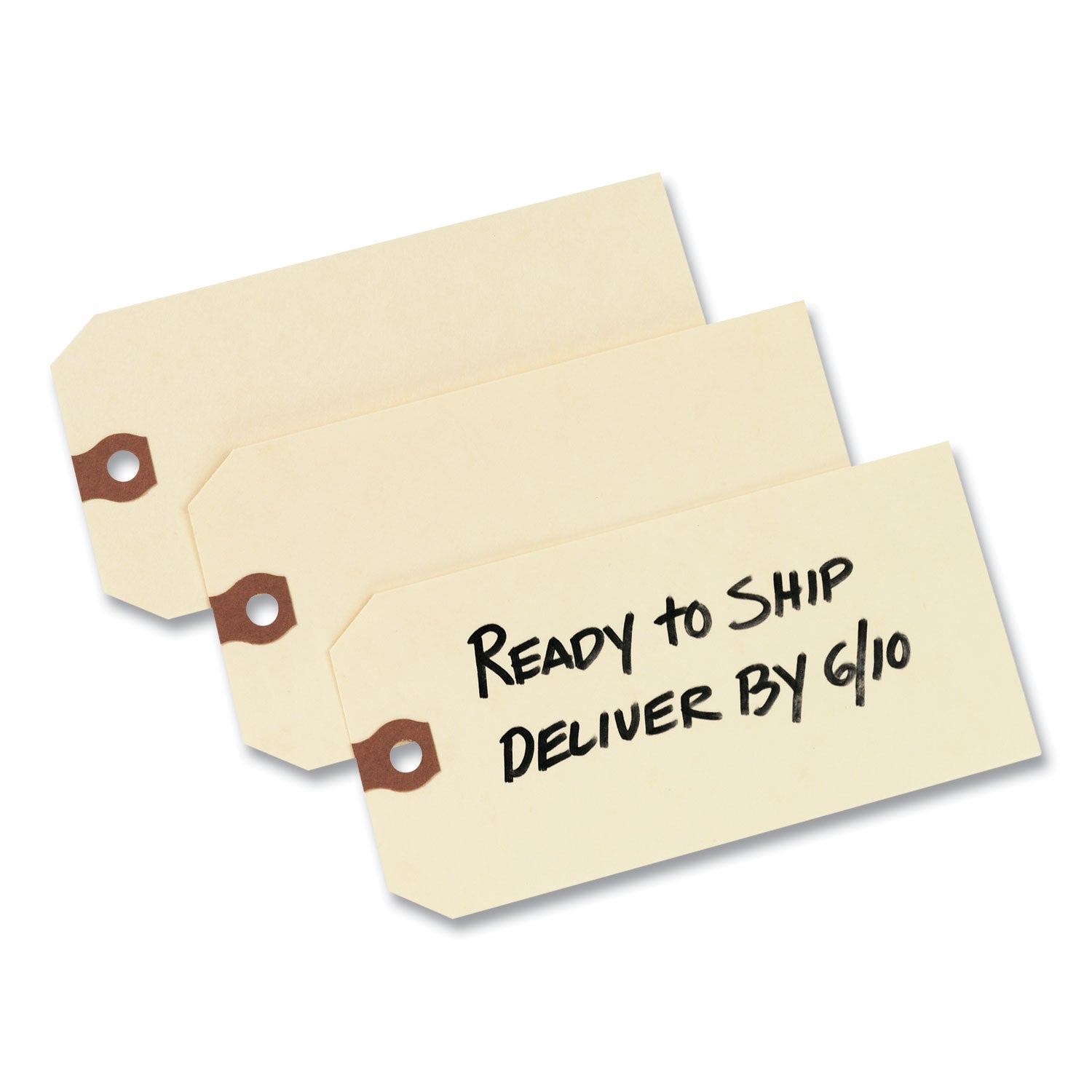 Unstrung Shipping Tags, 11.5 pt Stock, 6.25 x 3.13, Manila, 1,000/Box