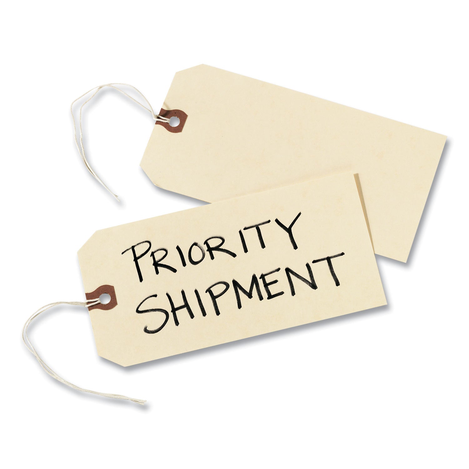 Strung Shipping Tags, 11.5 pt Stock, 4.75 x 2.38, Manila, 1,000/Box