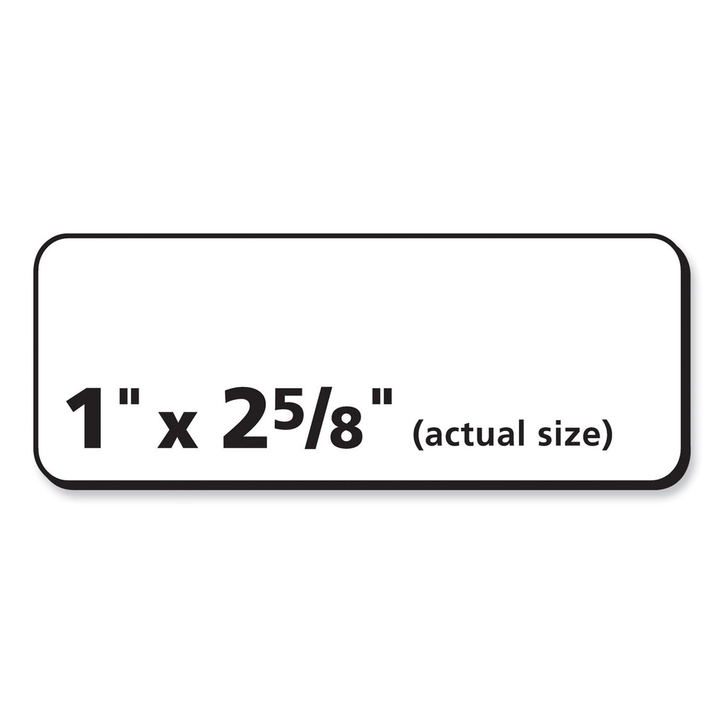 Labels, Laser Printers, 1 x 2.63, White, 30/Sheet, 100 Sheets/Box