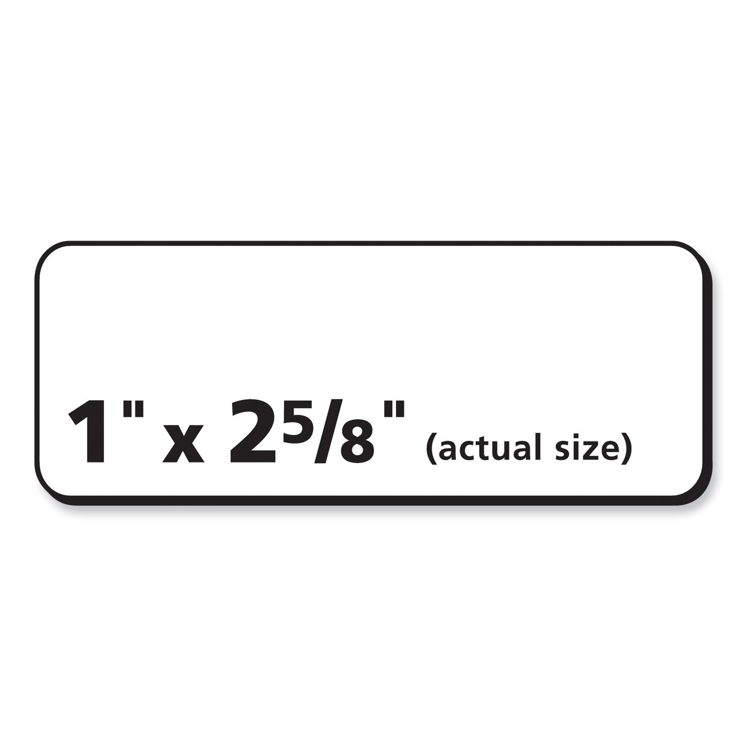 Labels, Laser Printers, 1 x 2.63, White, 30/Sheet, 100 Sheets/Box