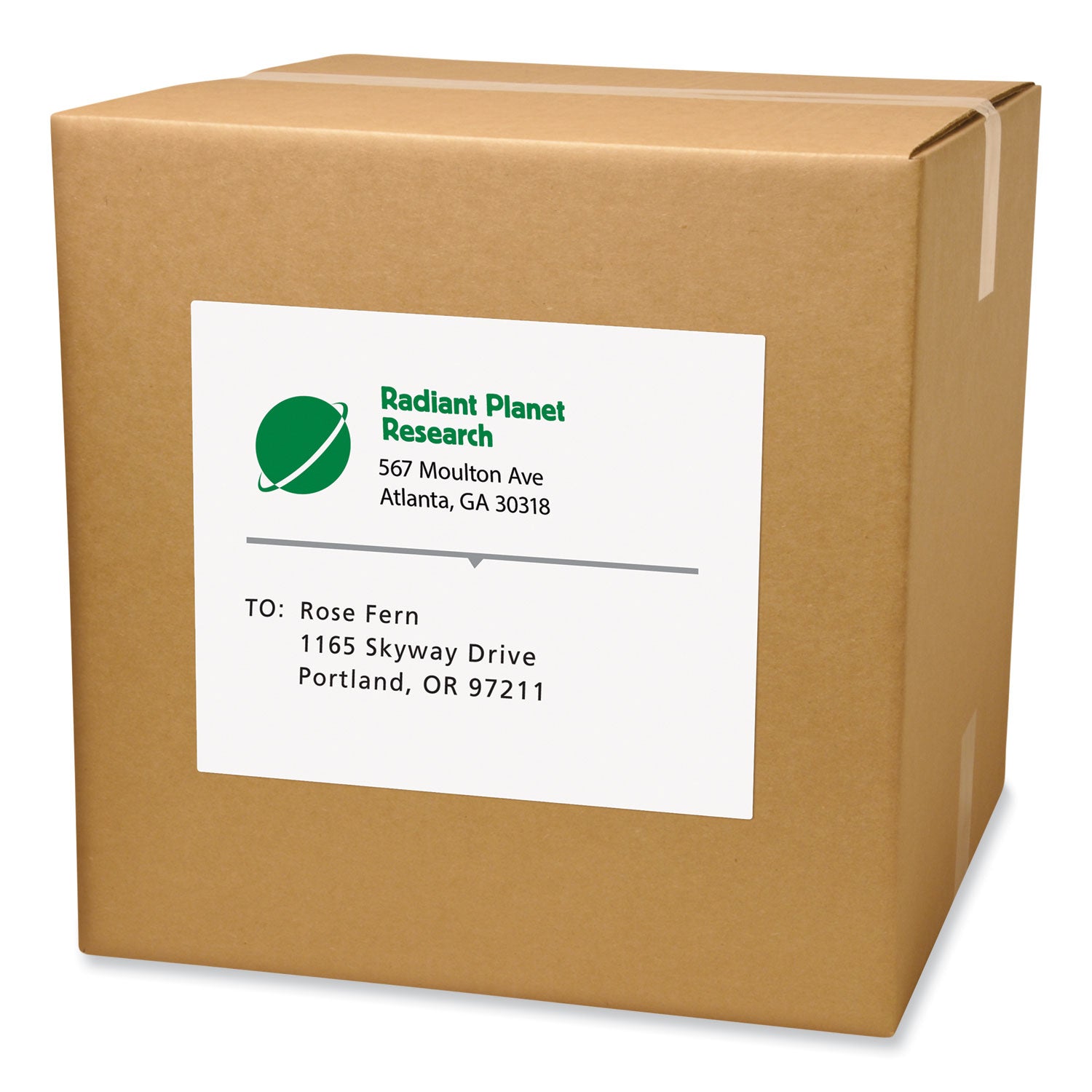 Labels, Laser Printers, 8.5 x 11, White, 100/Box - 