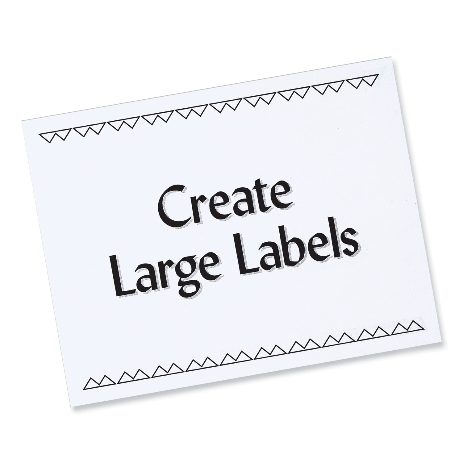 Labels, Laser Printers, 8.5 x 11, White, 100/Box