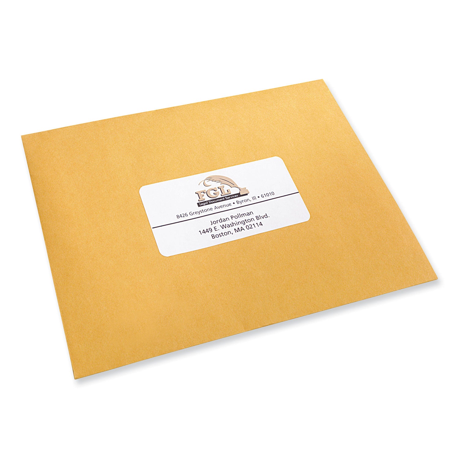 Labels, Laser Printers, 2 x 4, White, 10/Sheet, 250 Sheets/Box - 