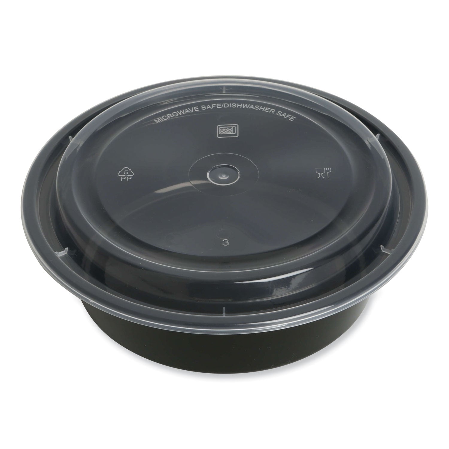 microwavable-food-container-with-lid-round-32-oz-728-x-728-x-255-black-clear-plastic-150-carton_gentornd32 - 1