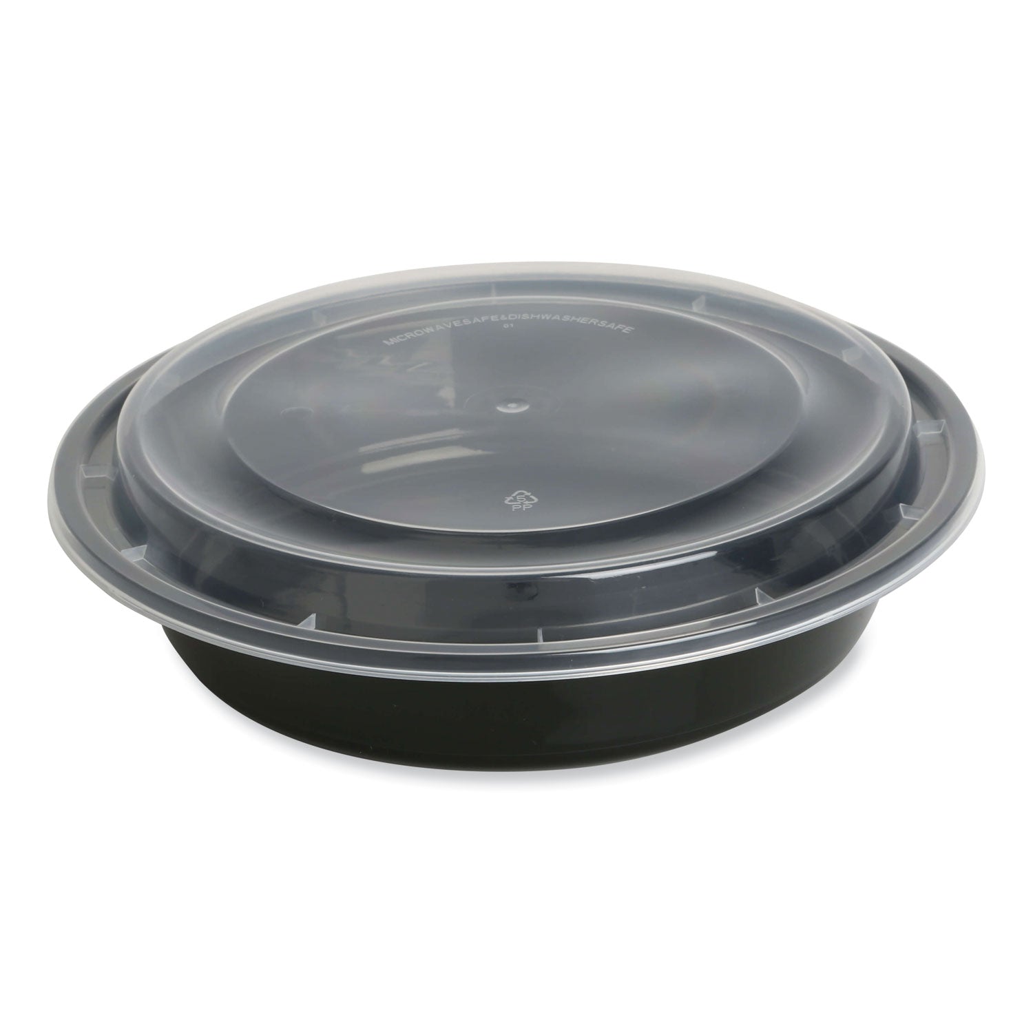 microwavable-food-container-with-lid-round-48-oz-885-x-885-x-224-black-clear-plastic-150-carton_gentornd48 - 1