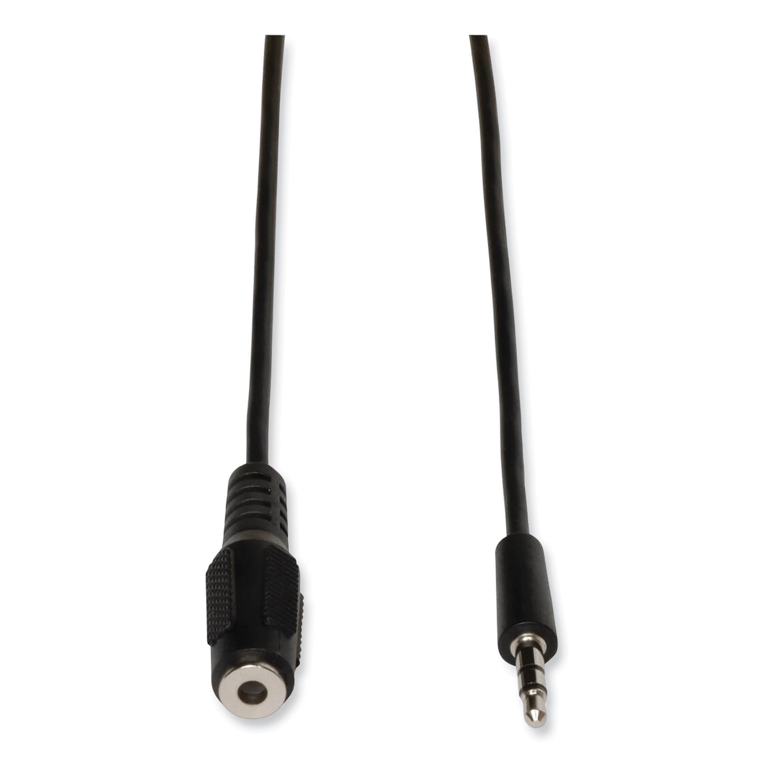 3.5mm Mini Stereo Audio Extension Cable for Speakers and Headphones (M/F), 6 ft, Black - 