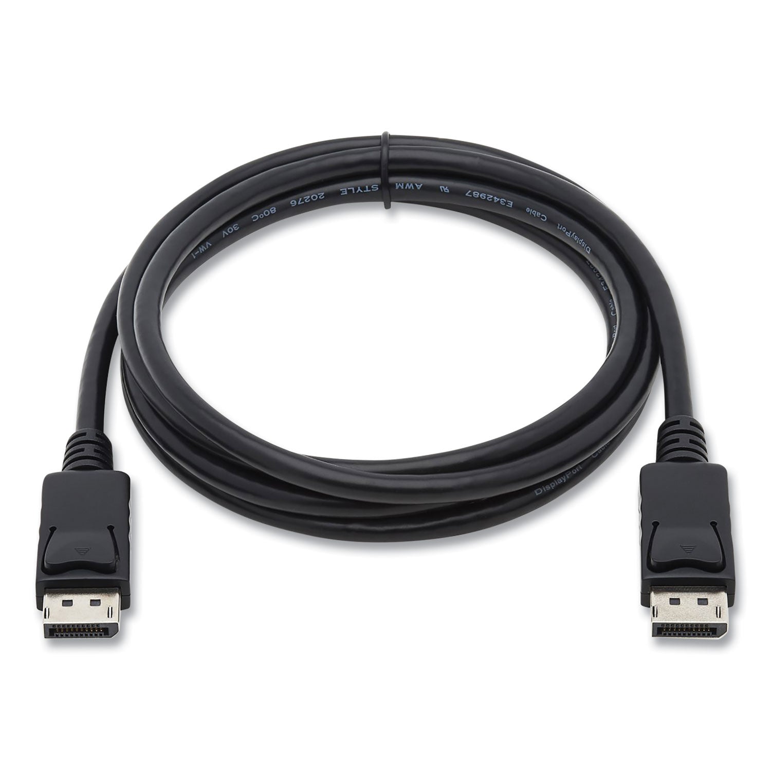 DisplayPort Cable with Latches (M/M), 6 ft, Black - 