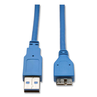 USB 3.0 SuperSpeed Device Cable, 3 ft, Blue - 
