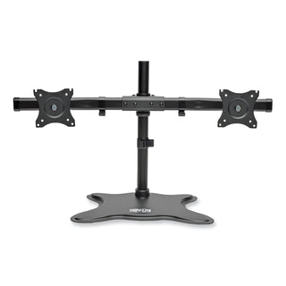 Dual Desktop Monitor Stand, For 13" to 27" Monitors, 31.69" x 10" x 18.11", Black, Supports 26 lb