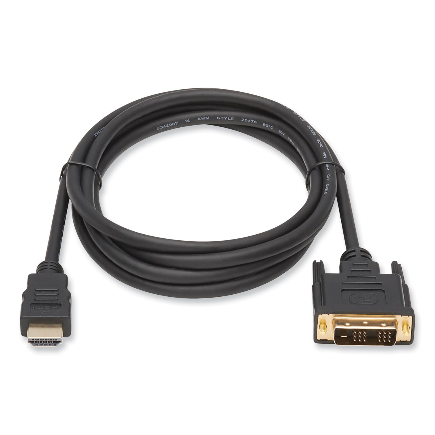 HDMI to DVI-D Cable, Digital Monitor Adapter Cable (M/M), 6 ft, Black - 