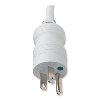 Medical-Grade Power Strip for Patient-Care Vicinity, 6 Outlets, 15 ft Cord, White - 